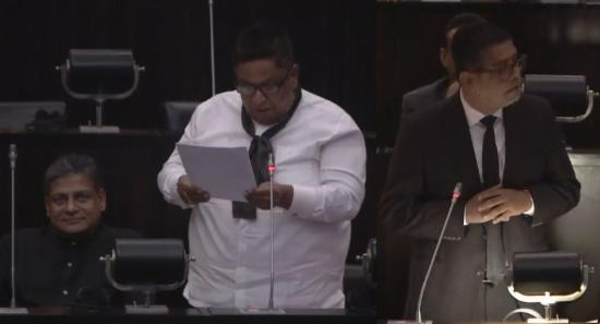 SJB MPs Protest Murder of Weligama Chairman